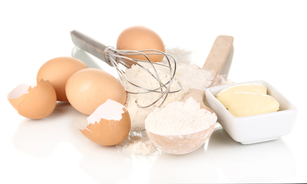 Des poudres de coquilles d'œufs