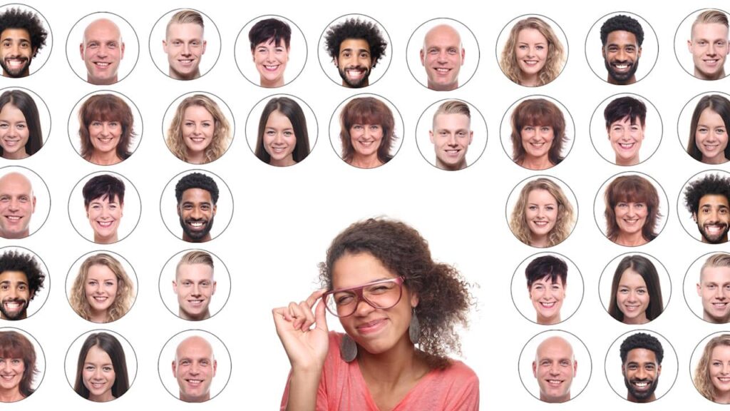 mur de portraits