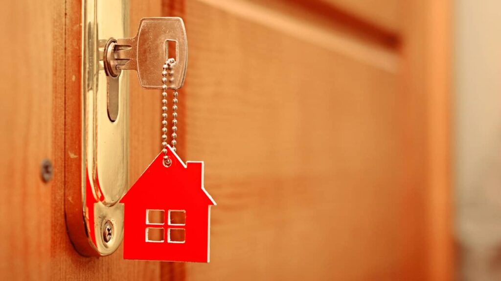 clé porte maison logement