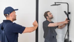 travaux salle de bain douche