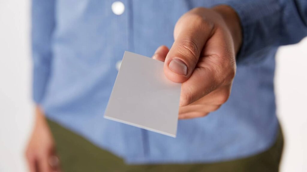 carte de visite business