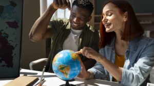personnes globe planète