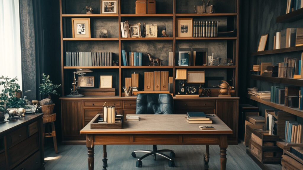 Dans le bureau