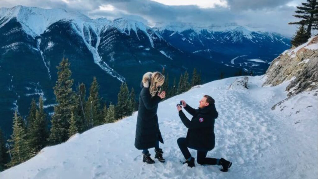 La montagne enneigée
