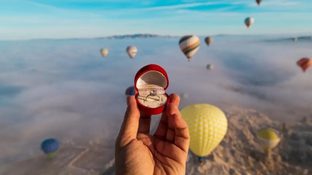 Une montgolfière