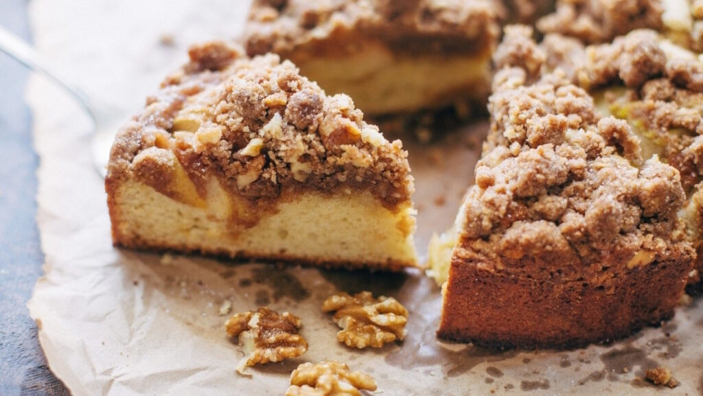 Crumble pommes-noix-cannelle