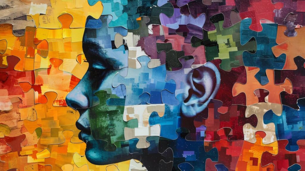 visage puzzle couleur