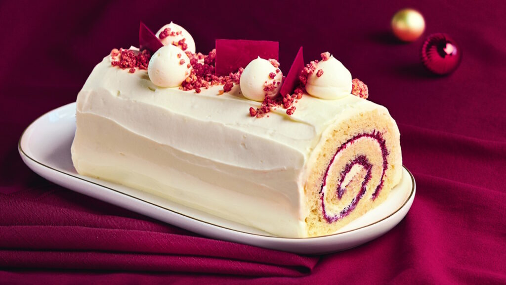 Bûche glacée au yaourt et fruits rouges