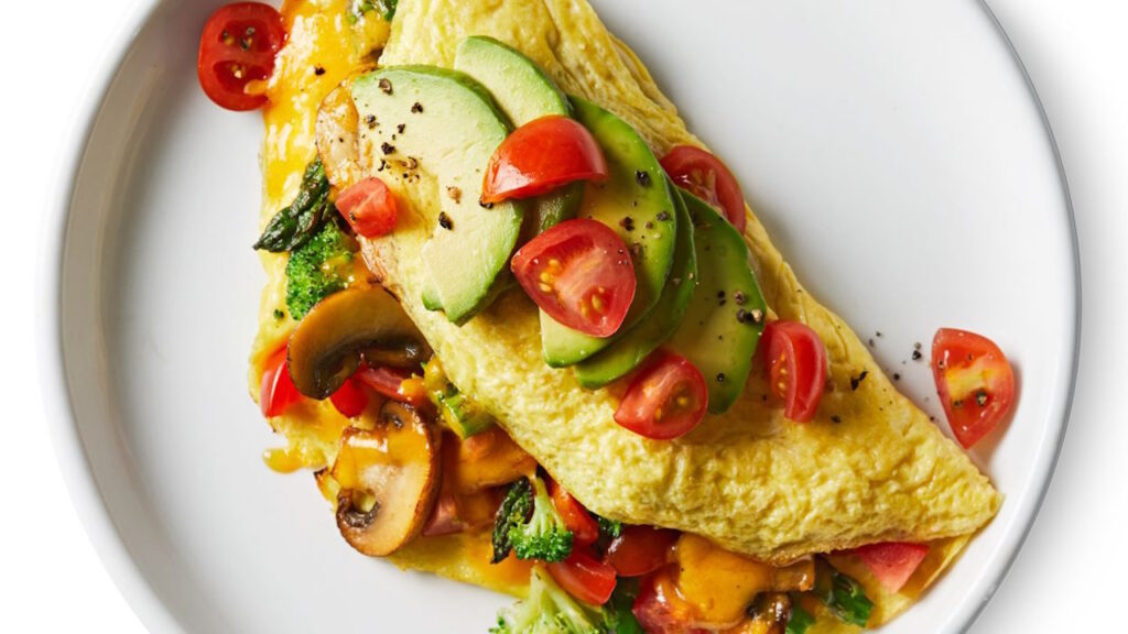 Omelette aux restes du repas
