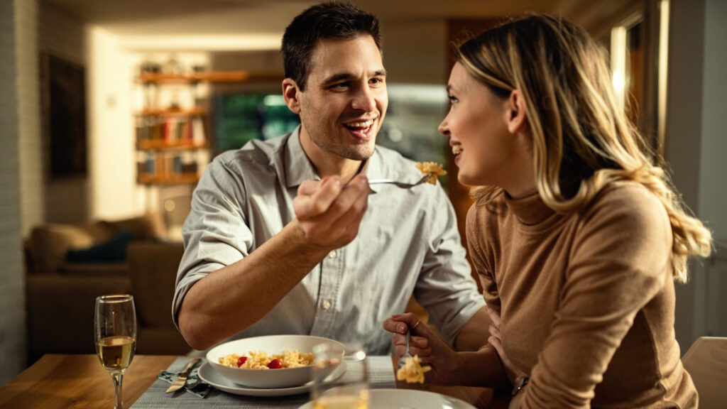 Un dîner surprise préparé maison