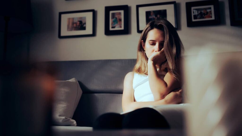 femme anxieuse