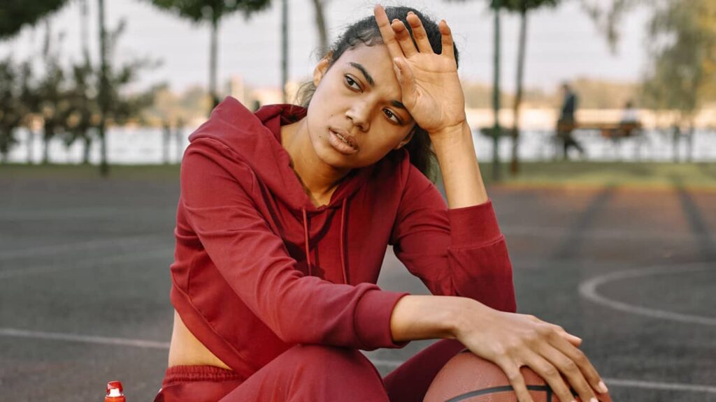 femme sport basket