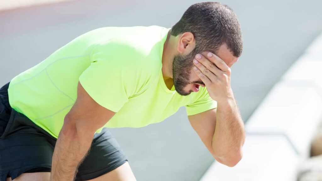 homme fatigué