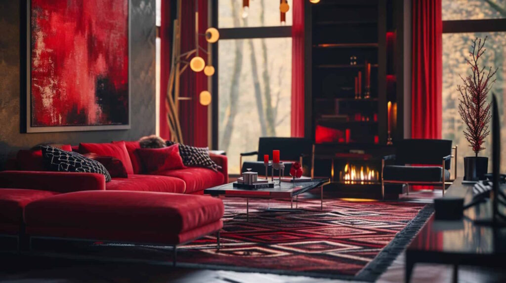 Le rouge, passion et intensité