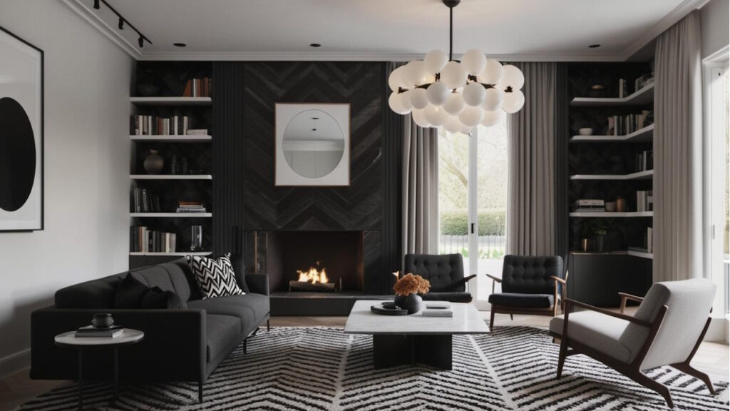 Les couleurs neutres foncées pour la sophistication