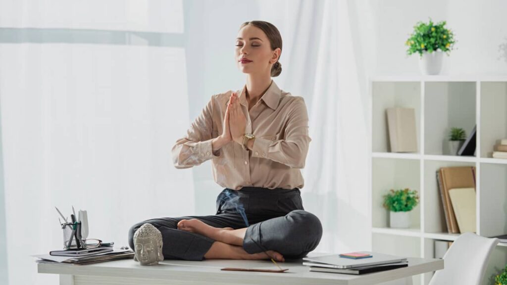 femme travail entreprise zen