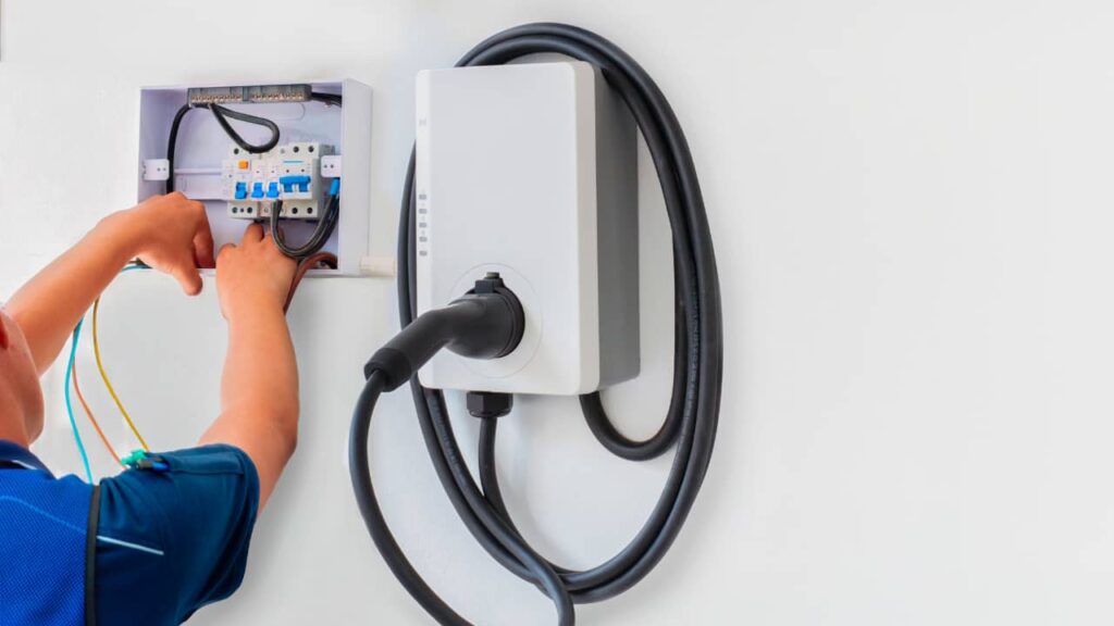 installation d'une une borne de recharge voiture électrique à domicile