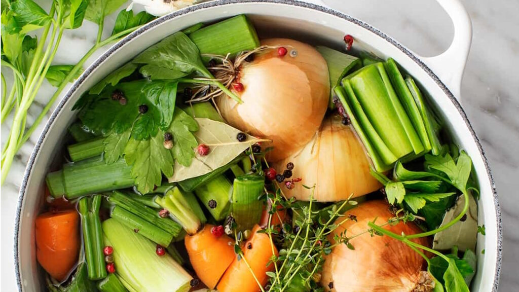 Bouillon de légumes maison