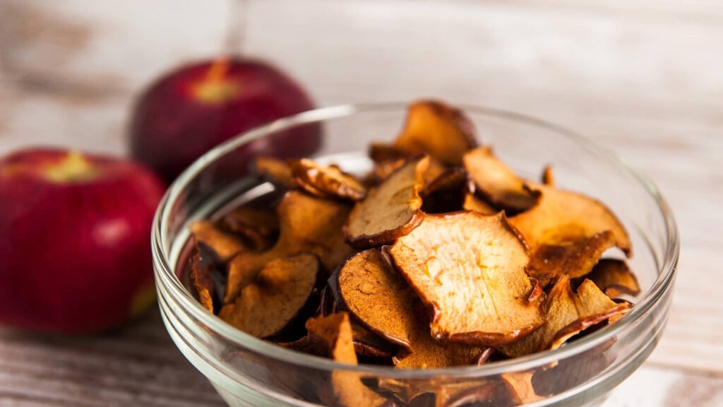 Chips de pelures de pommes
