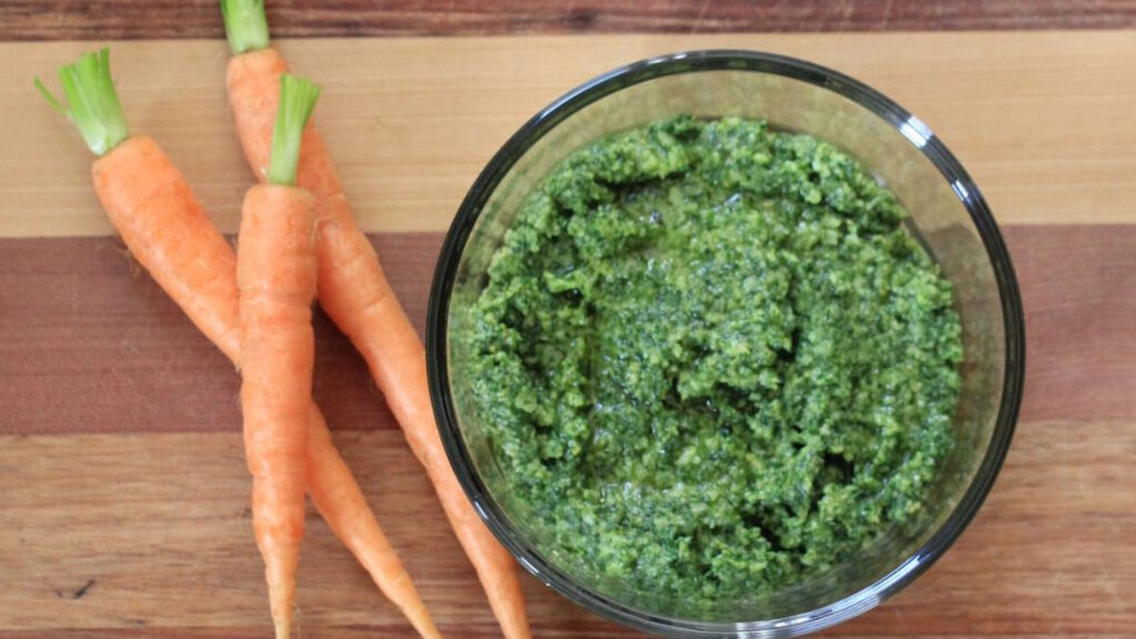 Pesto de fanes de radis ou de carottes