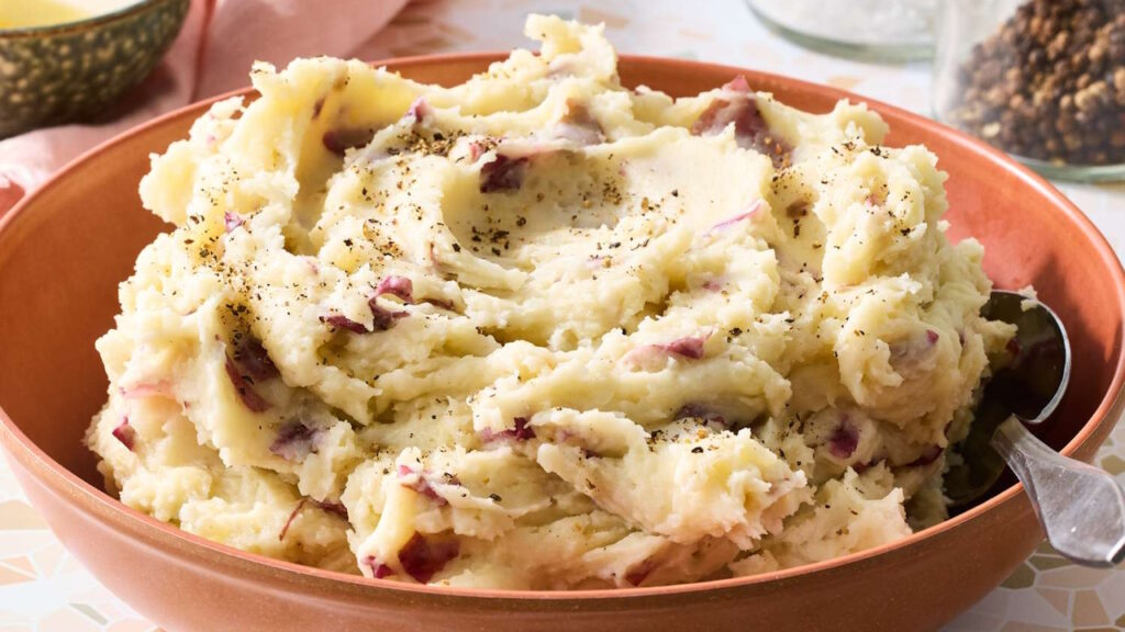 Purée de pommes de terre avec pelures