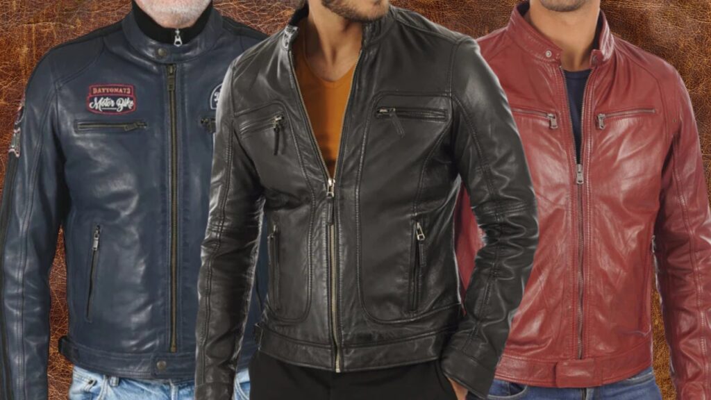 veste cuir homme