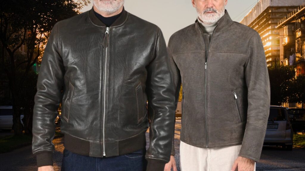 veste cuir homme grande taille