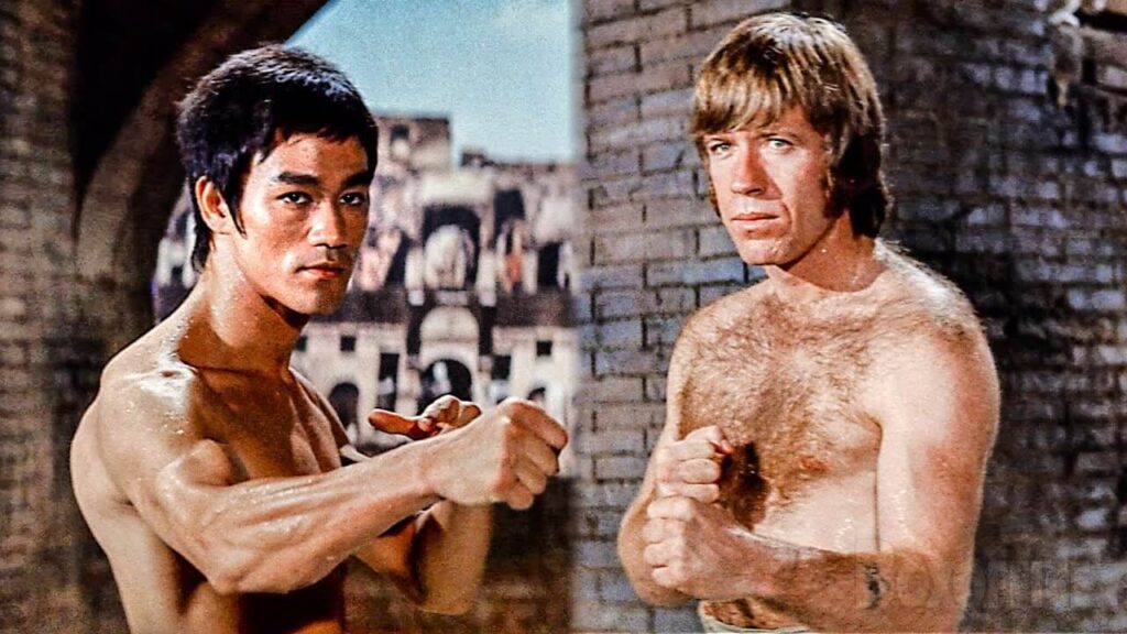 The Way of the Dragonn avec Chuck Noris et Bruce Lee