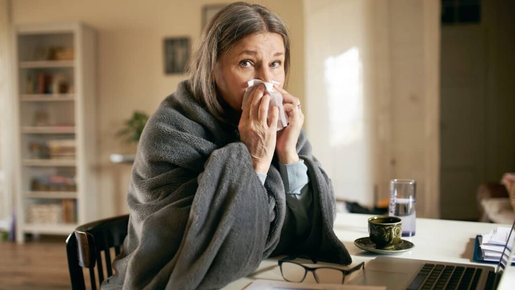femme malade