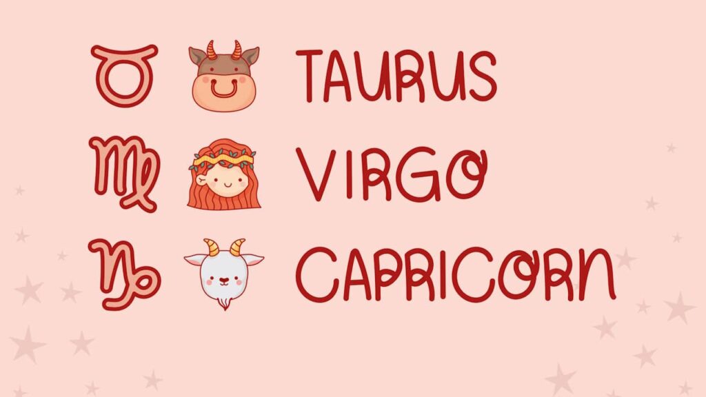 trois signes de terre