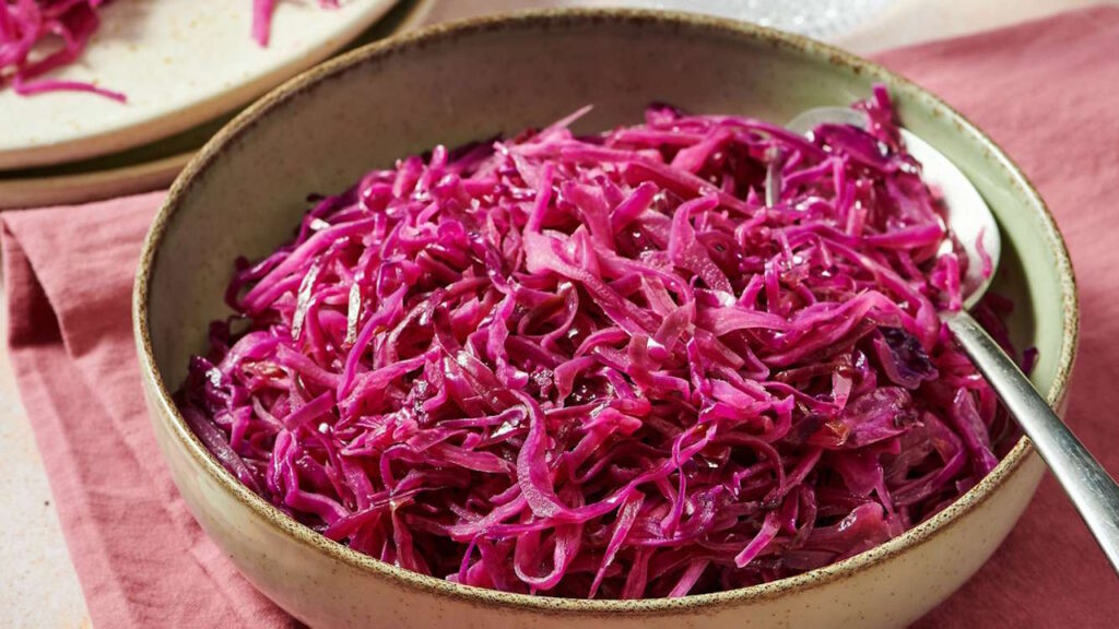 Chou rouge sauté au miel et vinaigre