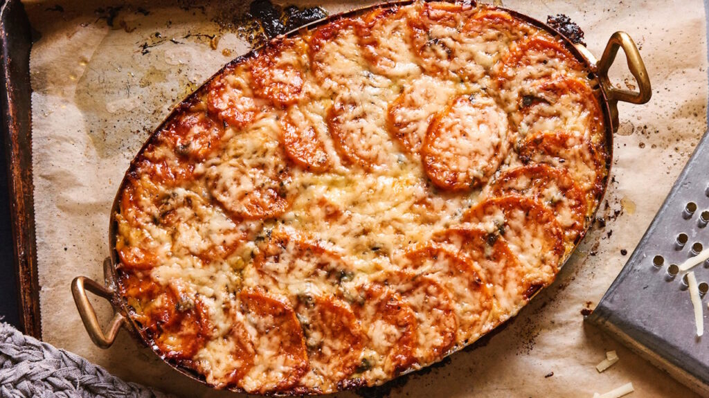 Gratin léger de patate douce