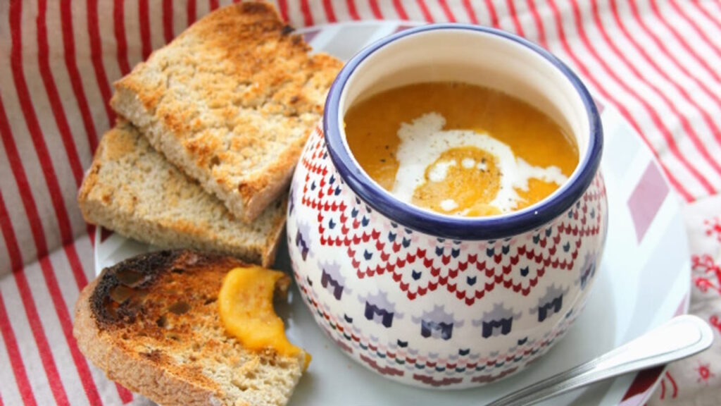 Soupe de patate douce et carottes