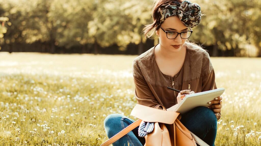femme ecriture nature
