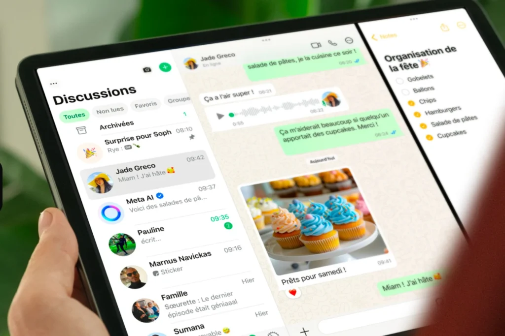 WhatsApp sur iPad