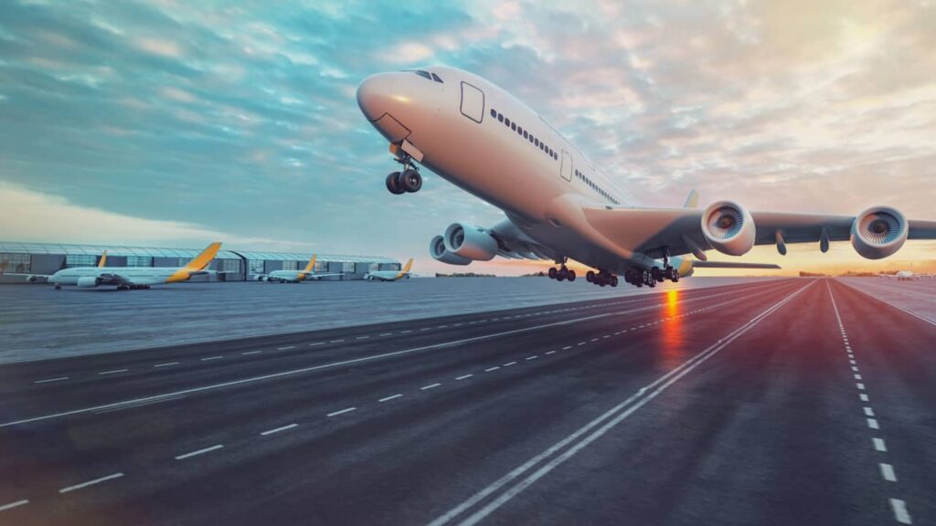 avion qui décolle