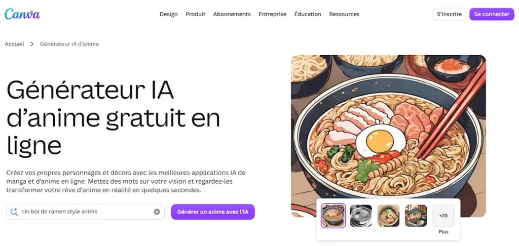 canva ia anime