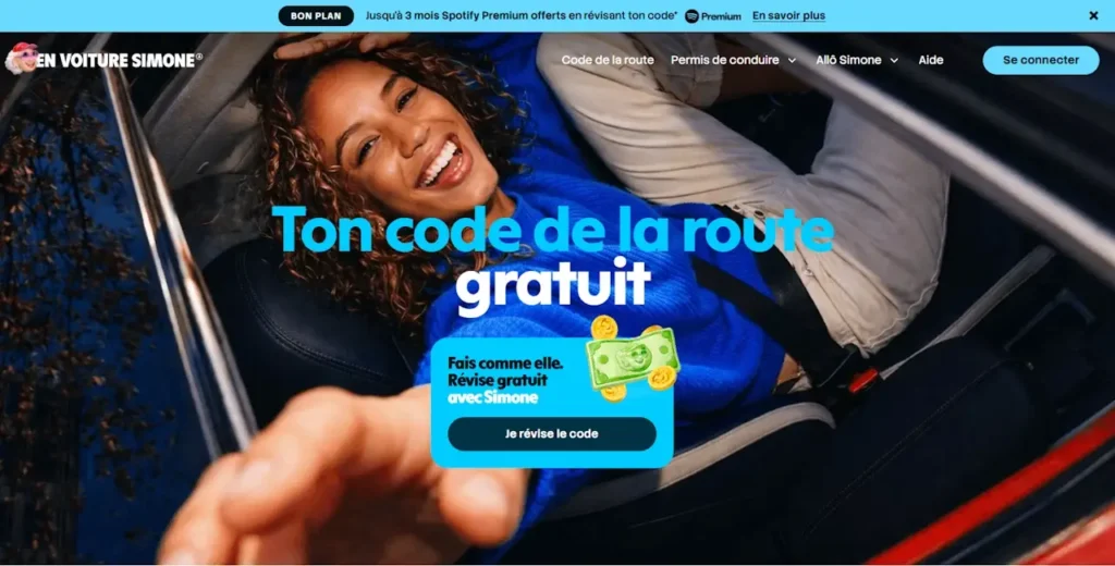 code de la route avec en voiture simone