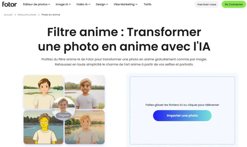 Fotor IA anime