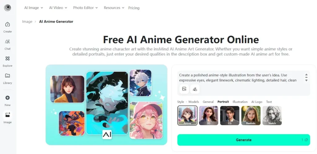 insMind IA anime