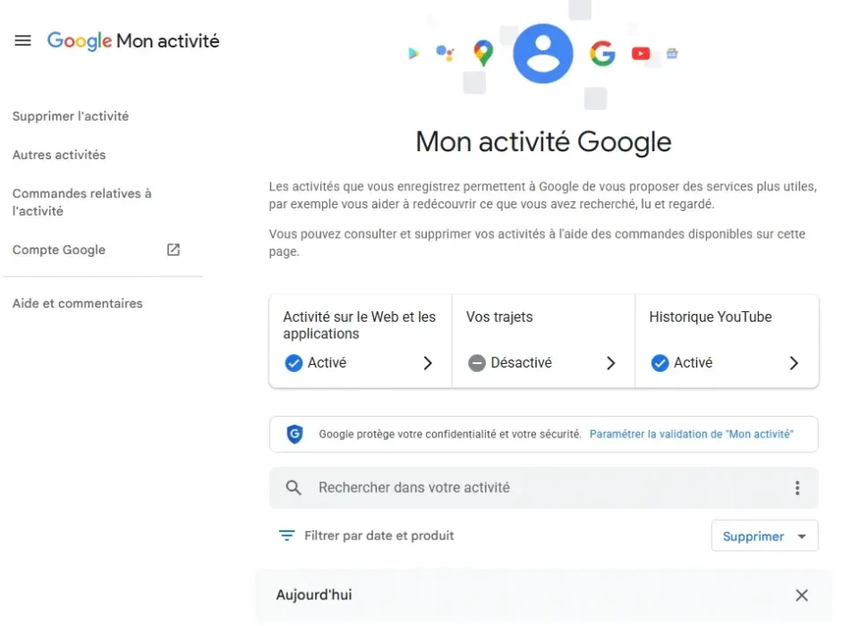 my activity google