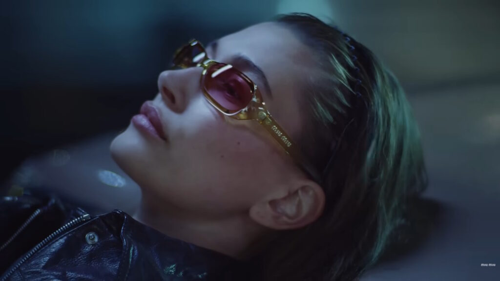 pub Miu Miu 2026 avec Hailey Bieber et Xiao Wen Ju