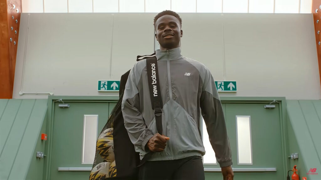 pub New Balance avec Bukayo Saka