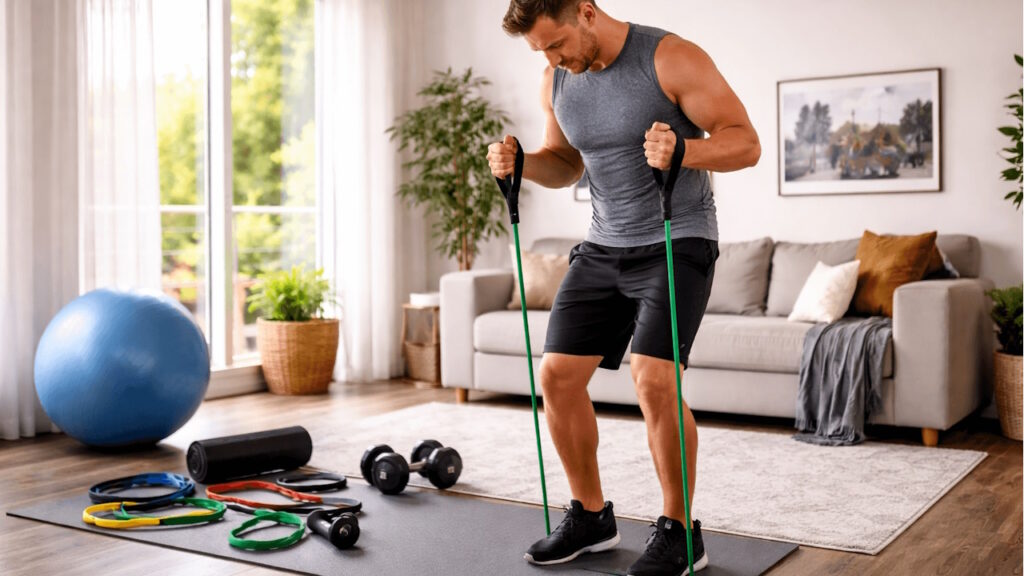 Faire des exercices simples à la maison