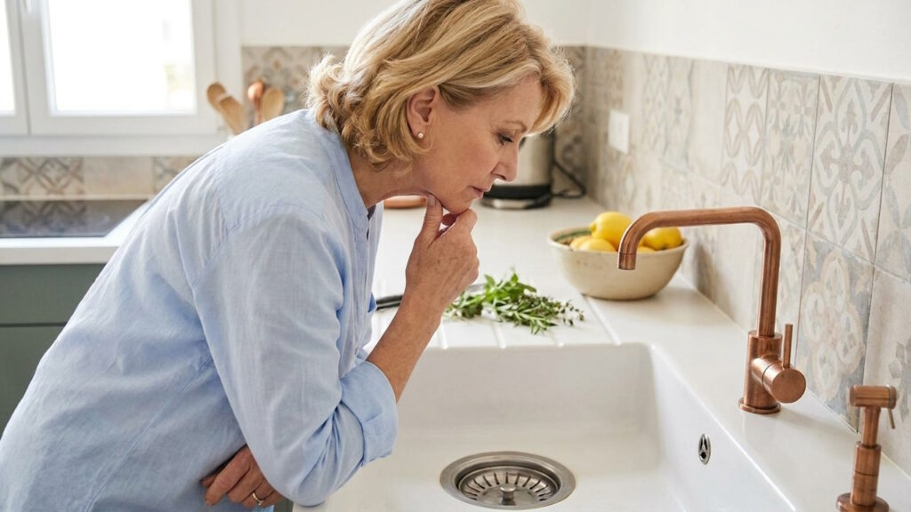 Les canalisations de la cuisine
