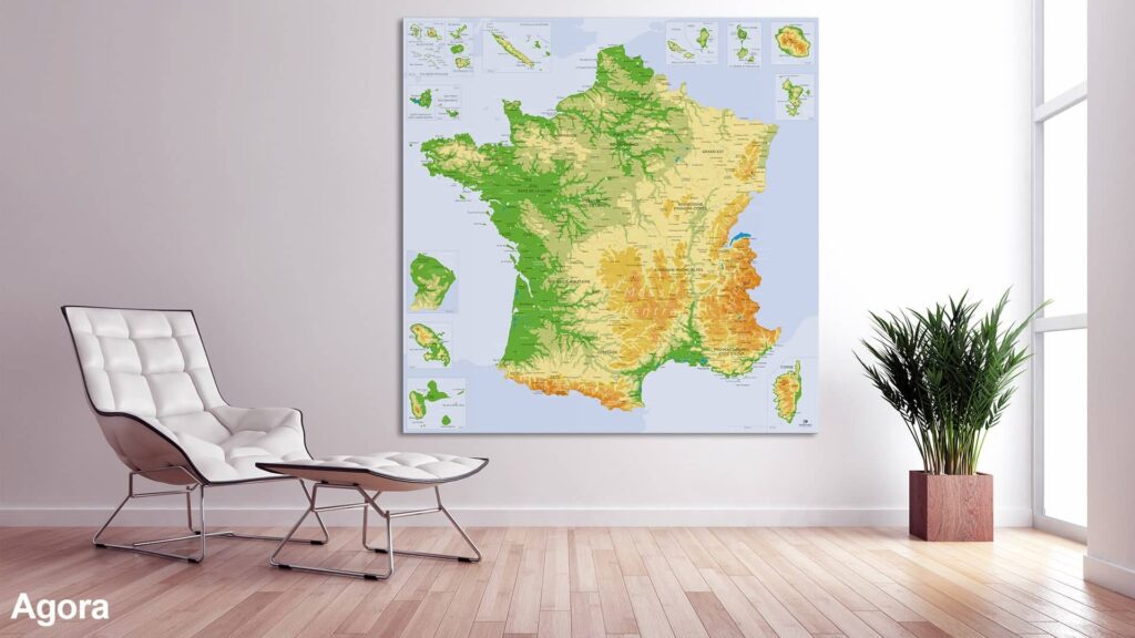La carte de la France
