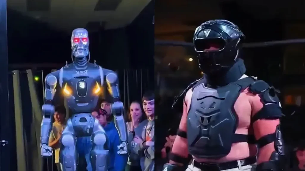 Un humain affronte un robot humanoïde sur un ring : Terminator en vrai !