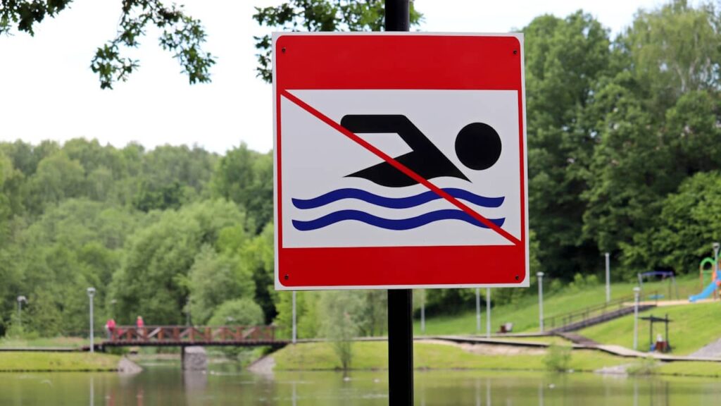 lac baignade interdite