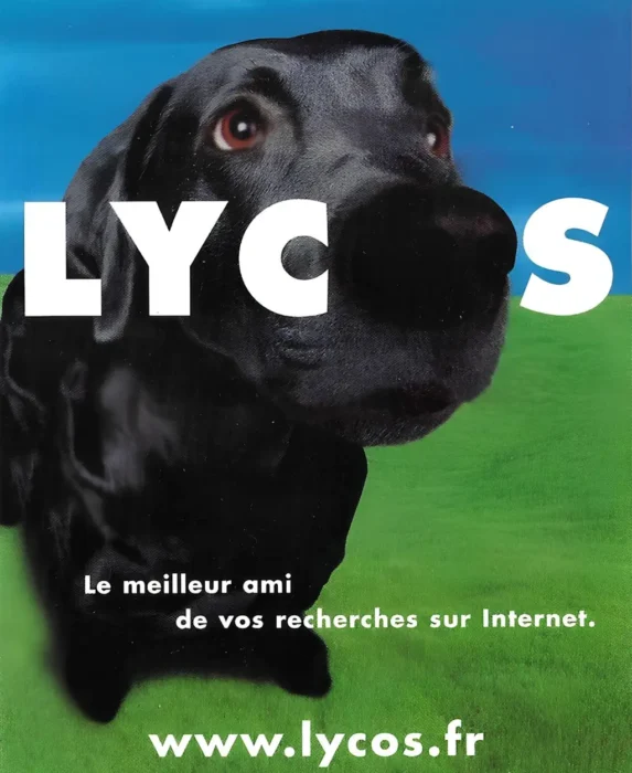 Lycos.fr : publicité pour le moteur de recherche