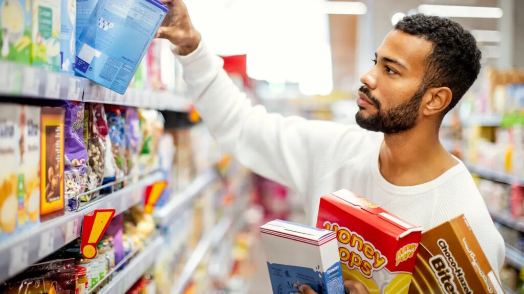 Les snacks et boissons achetés au hasard